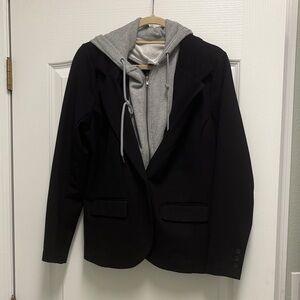 Liverpool Black Blazer with Gray Hoodie (L)